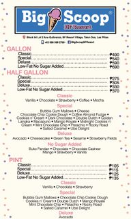 Big scoop sales ice cream price