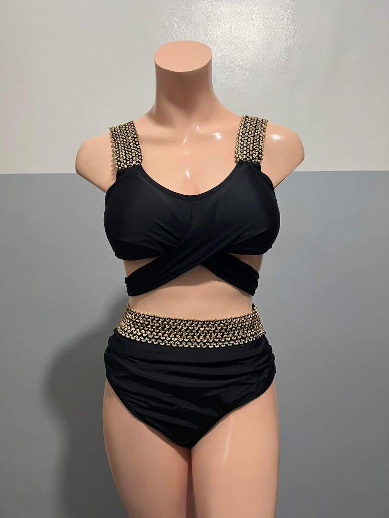 Gold 2 piece swimsuit top
