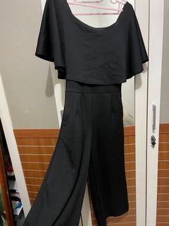Black Jumpsuit sabrina - panjang sampai tumit