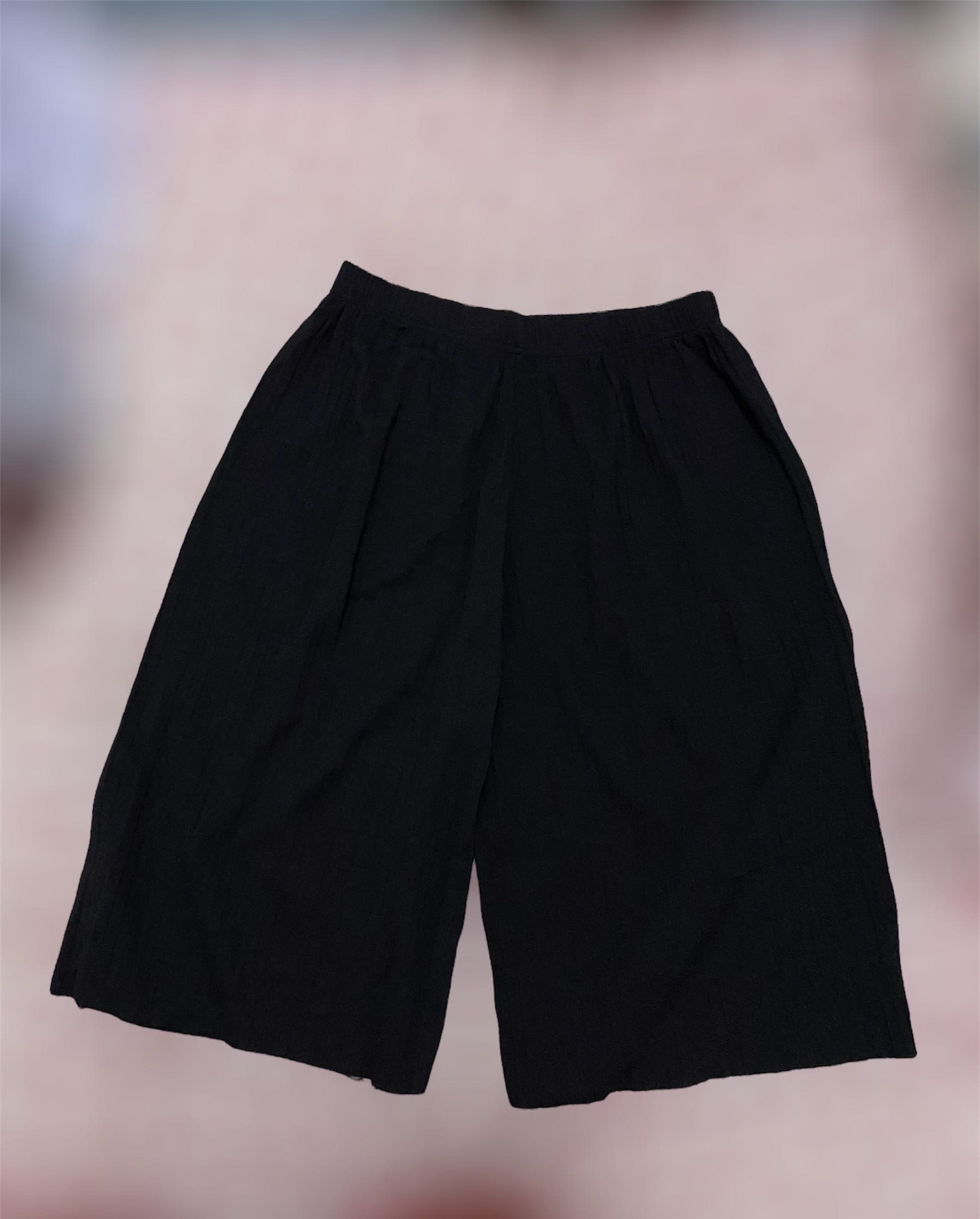 Black Pleated Squarepants, Women's Fashion, Bottoms, Other Bottoms on ...