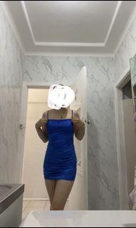 Blue mini dress