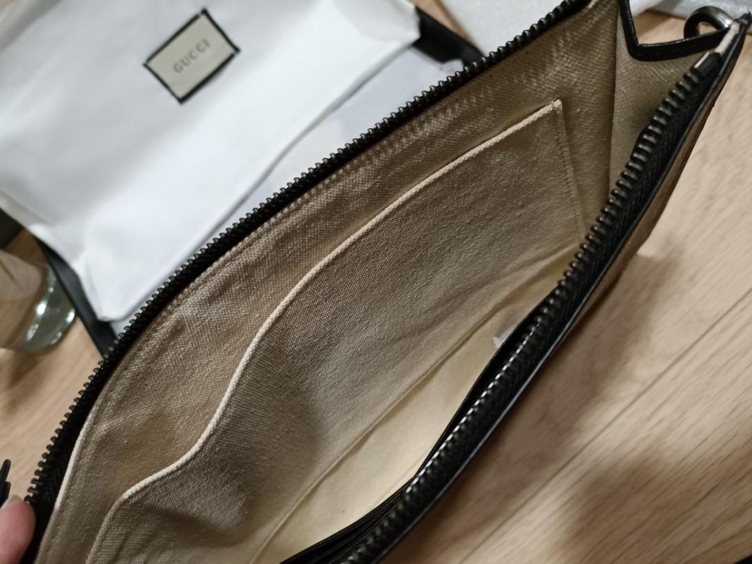 [BNIB] Clearance! Gucci Clutch Bag Supreme Angry Cat, Men's Fashion