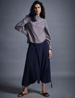 BNWT Pomelo Dash and dot Navy Front Overlap Pants