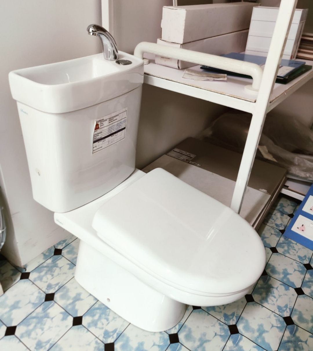 2 Brand New BTO toilet bowls, Furniture & Home Living, Bathroom