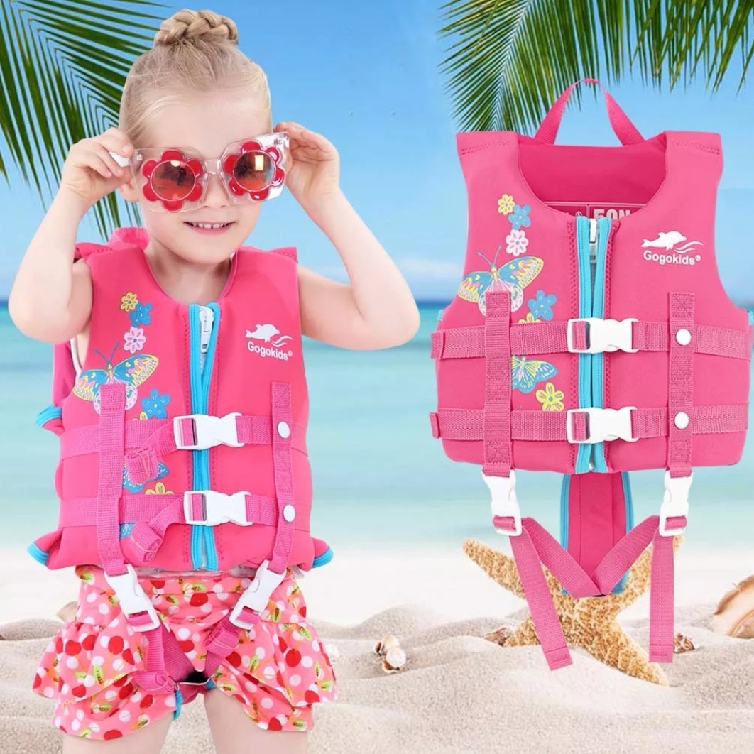 Brand New Life Jacket Swim Vest Kids Pink, Babies & Kids, Babies & Kids