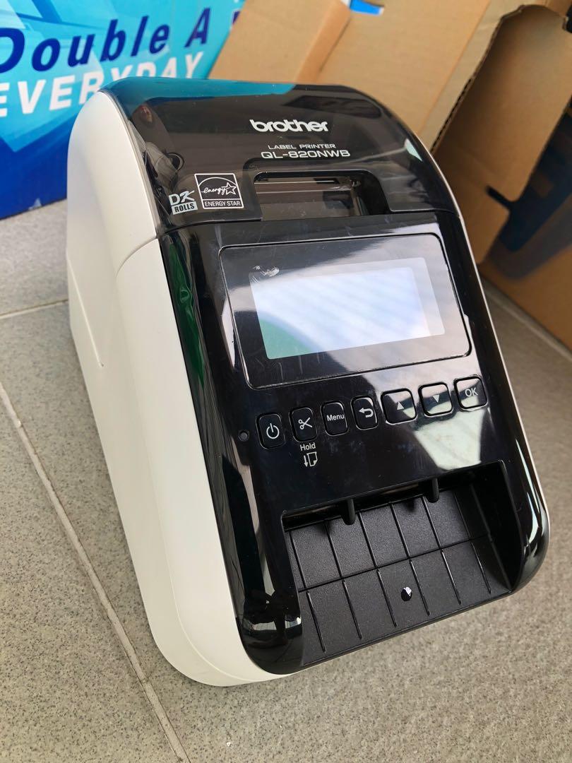 BUNDLE SALE!! Brother QL-820NWB Wireless and Bluetooth Label Printer with  10 NEW White Paper Tape rolls, Computers  Tech, Printers, Scanners   Copiers on Carousell