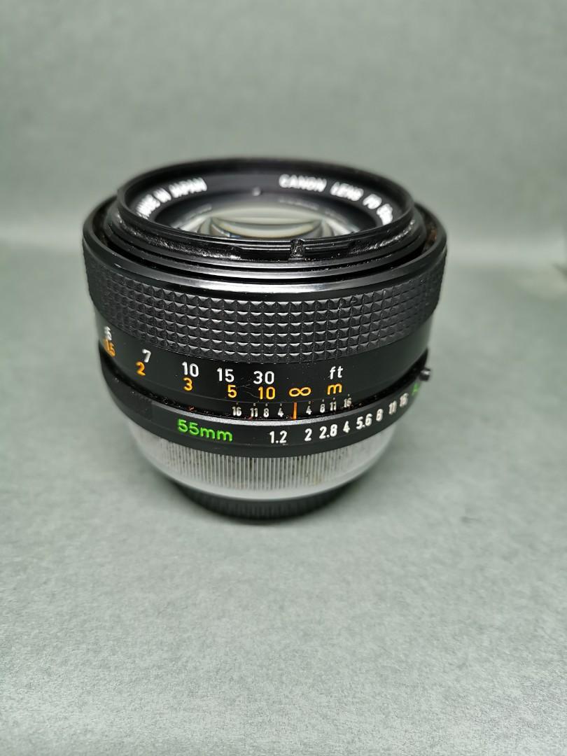 Canon Lens FD 55mm f1.2 S.S.C 大光圈標準鏡, 攝影器材, 鏡頭及裝備 