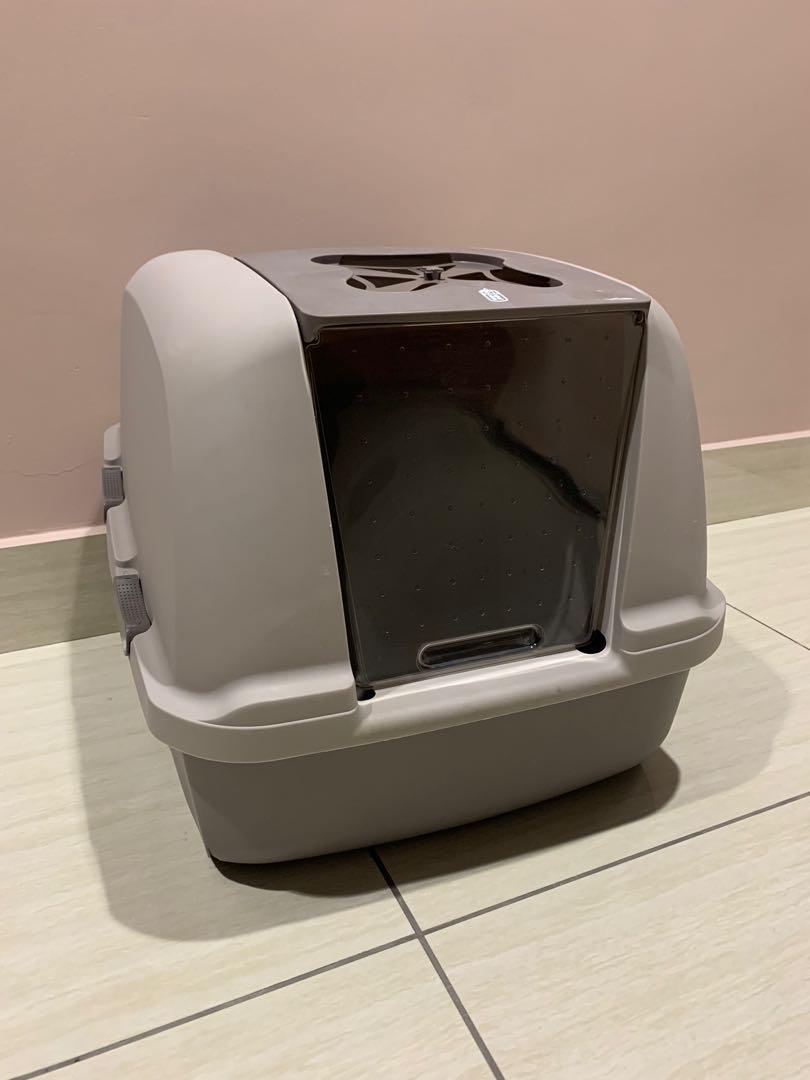 Catit jumbo hooded shop cat litter box