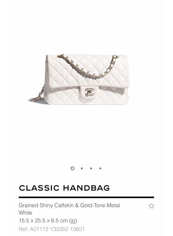 Chanel Womens Classic Flap White Caviar Small – Luxe Collective