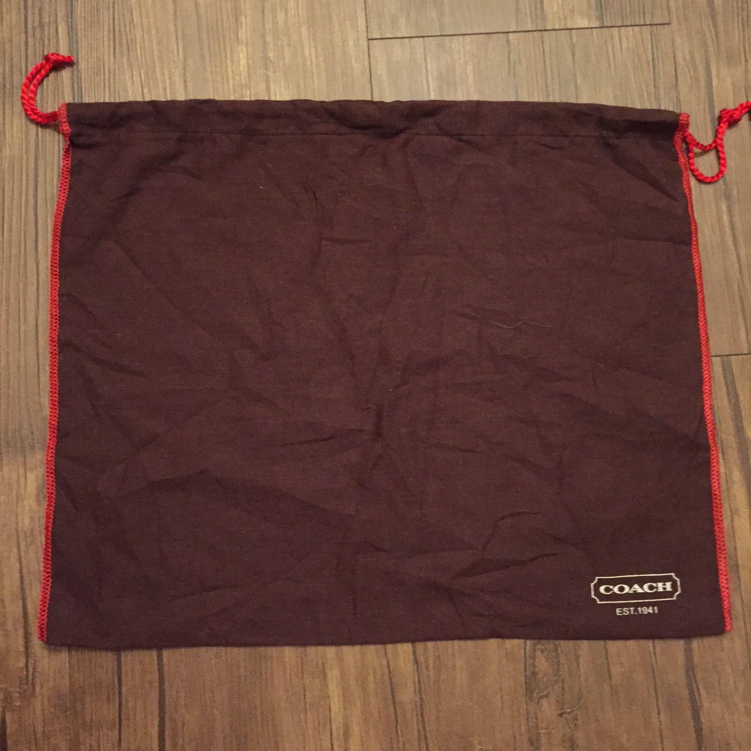 Coach dust hotsell bag cover