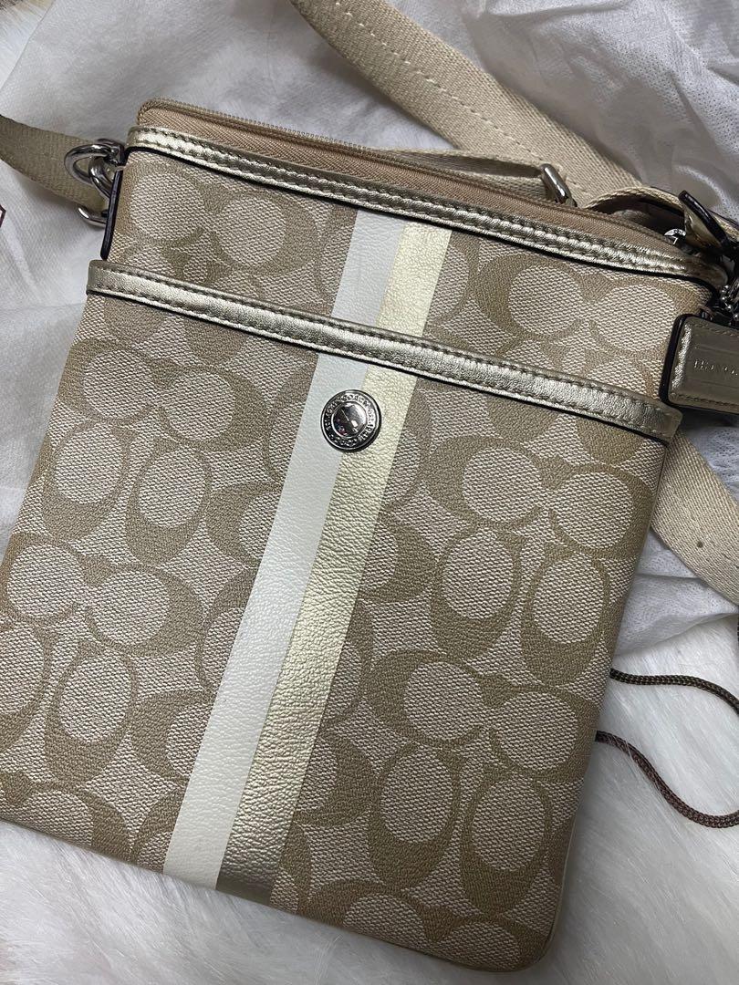 Coach Swingpack Crossbody Striped Bag