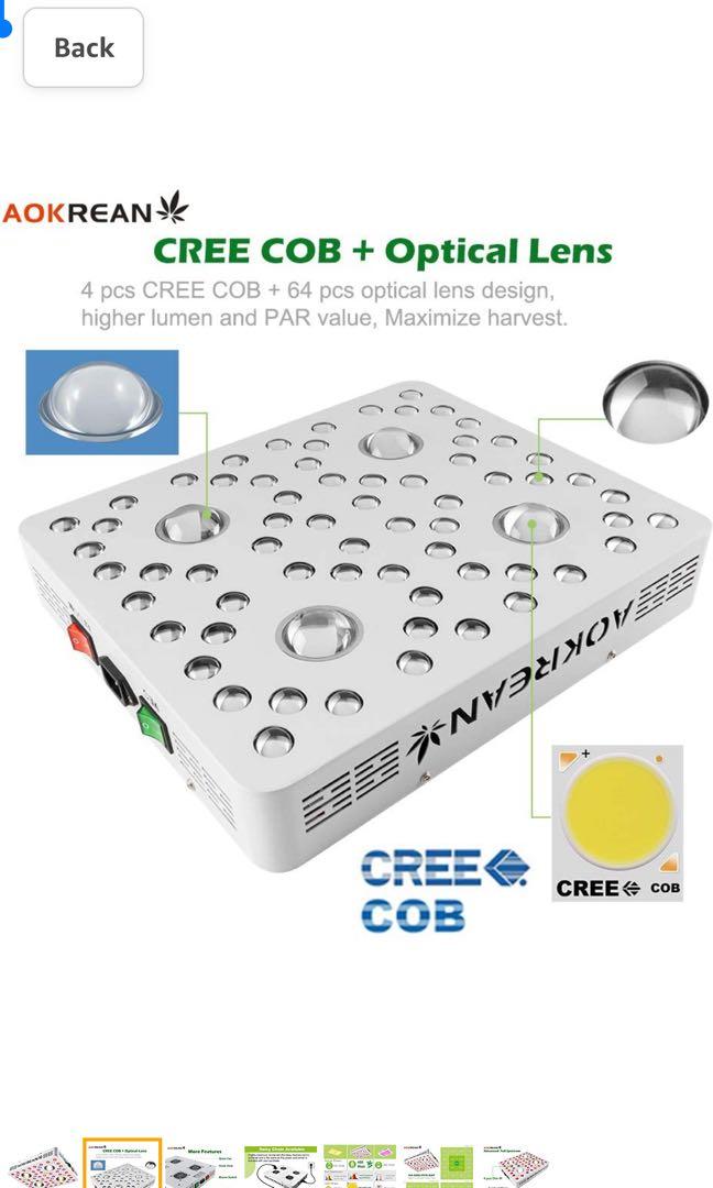 CREE COB LED Grow Light 5 x5 Coverage Commercial Grow Lights for