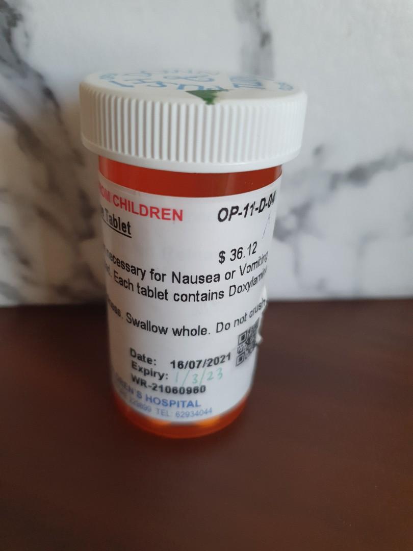 Diclectin for prenatal nausea and vomiting (17 tablets), Health