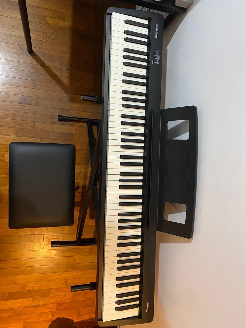 Digital Piano ROLAND FP 10 88 Weighted Keys with keyboard stand and