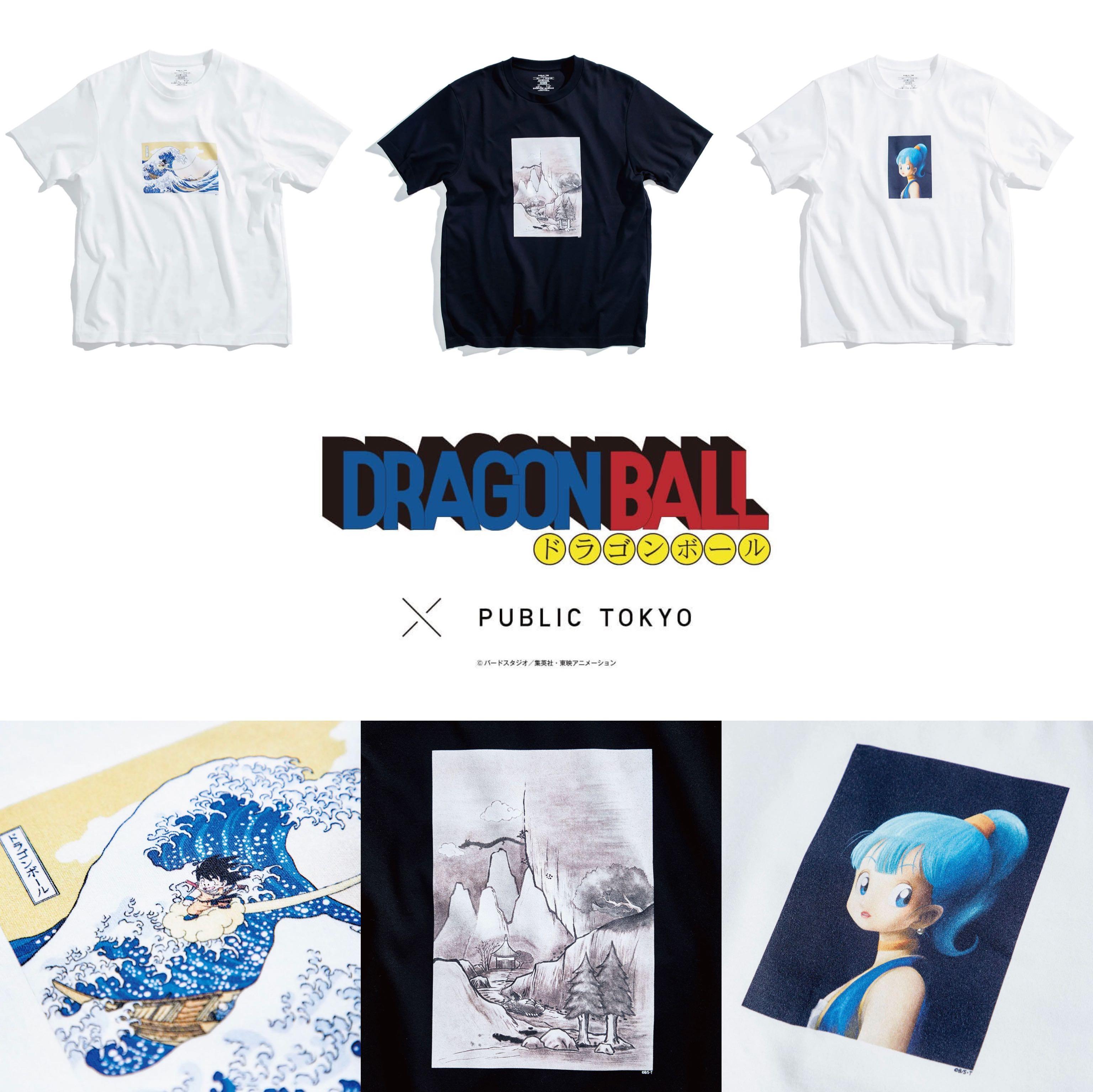 DRAGON BALL X PUBLIC TOKYO T-SHIRT 龍珠, 男裝, 上身及套裝, T-shirt