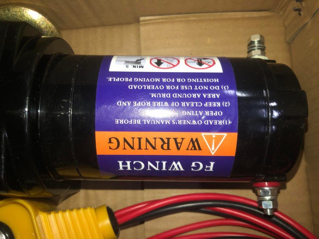 Electric car winch (Category: Construction Tools & Equipment) located in Manila. Submitted by 09150361920ronvillaflor (Listing ID 1166475163, Image 3). Description: Electric car winch Specs: 3000lbs Price: 6,600 Specs: 4000lbs Price: 10,450 Specs: 6000lbs Price: 22,000 Specs: 12000lbs Price: 30,800 Welcome to "Takezo Industrial Supply" (BIR ACCREDITED) For inquiries GLOBE:📞 ☎ 0915-036-1920 VIBER:📞 ☎ 0915-036-1920 Email me@ 📫 📑 r-o-n-.-t-a-k-e