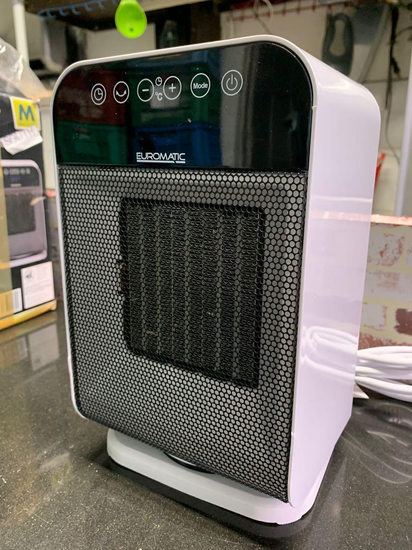 Euromatic Mini Digital Ceramic Heater 220volts, TV u0026 Home Appliances, Air  Conditioning and Heating on Carousell