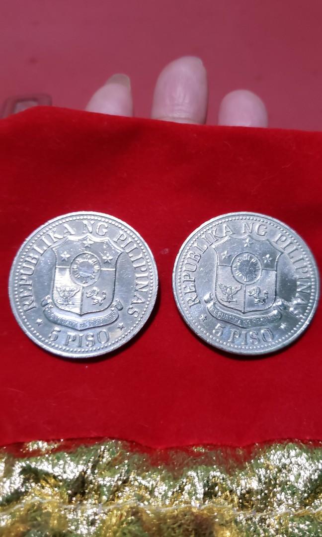 Ferdinand E Marcos Coins 5 Peso 1975 Ang Bagong Lipunan Hobbies And Toys Memorabilia 2889