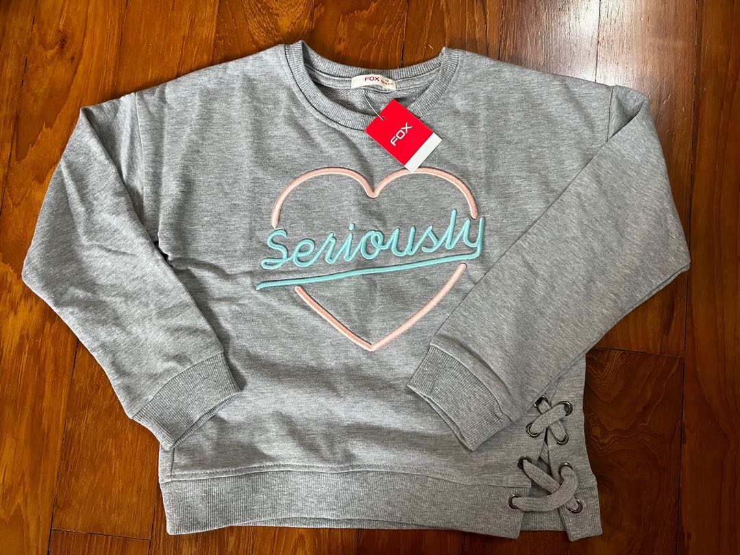 Girls fox clearance sweater