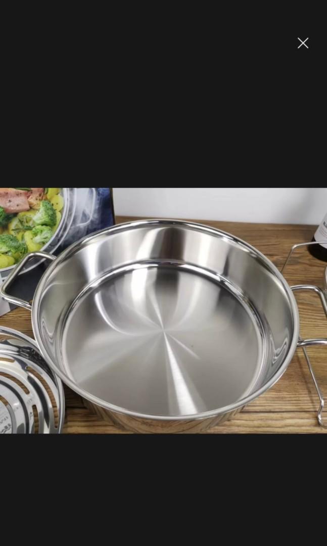 WMF 28cm SS multipot cooking n steam pot, Furniture & Home Living, Kitchenware & Tableware