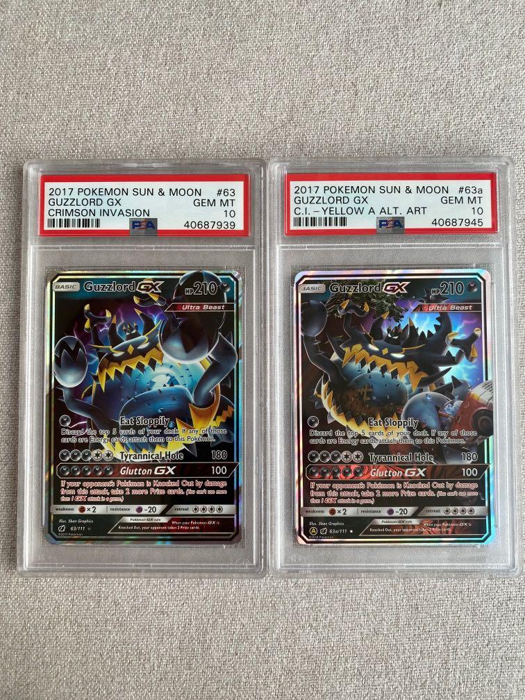 Guzzlord Gx Pair Psa 10 Crimson Invasion Hobbies And Toys Toys And Games On Carousell 