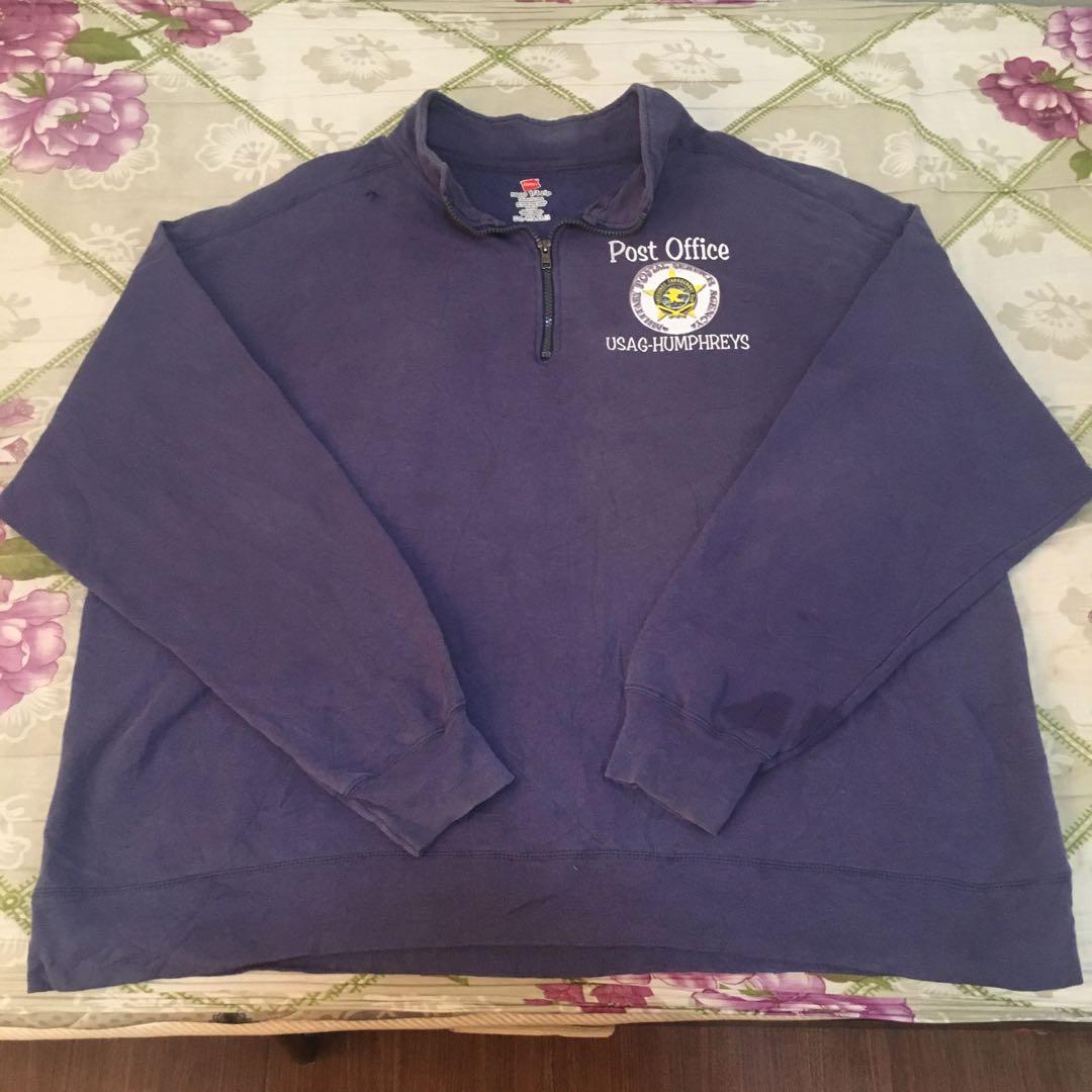 Hanes 1 4 zip Sweatshirt Men s Fashion Coats Jackets and