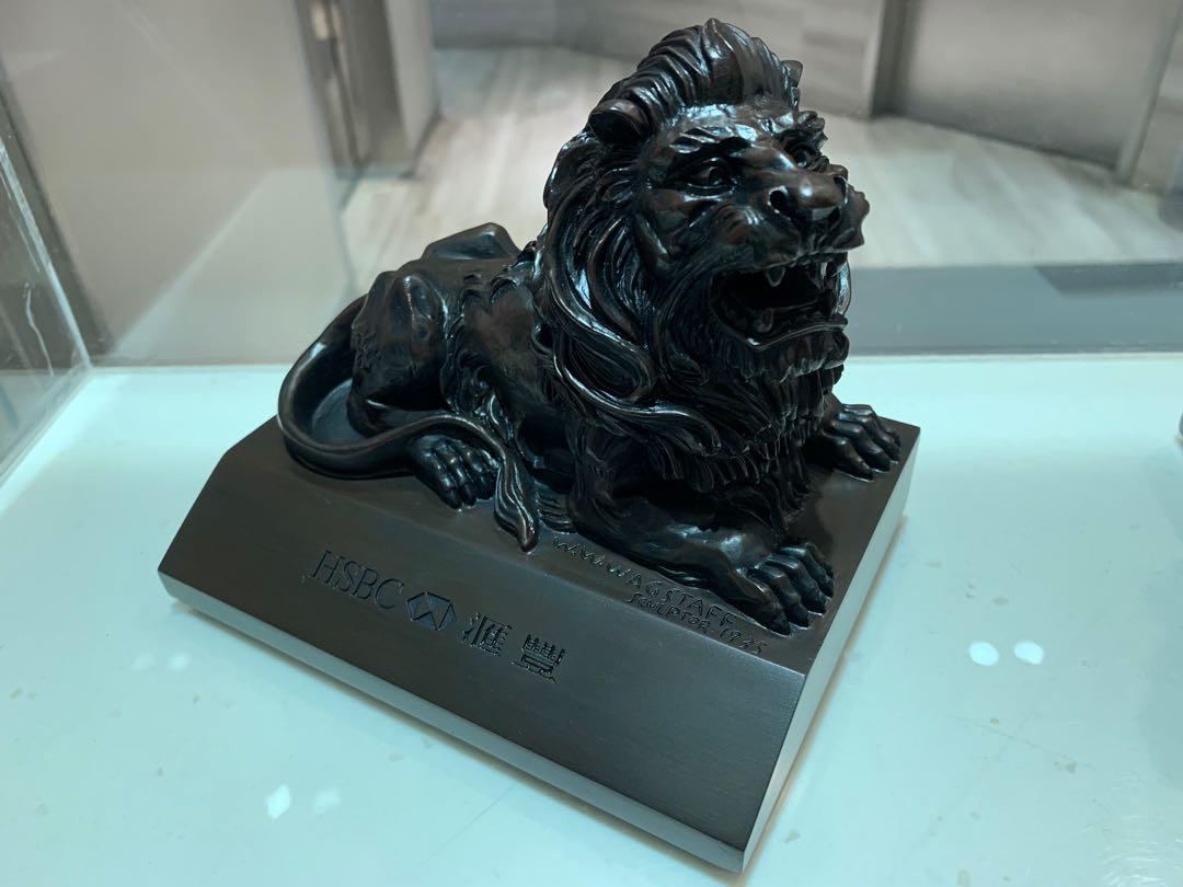 現貨HSBC 滙豐銀行匯豐銀行銀行門前對裝Lion 獅子可作紙鎮用珍藏