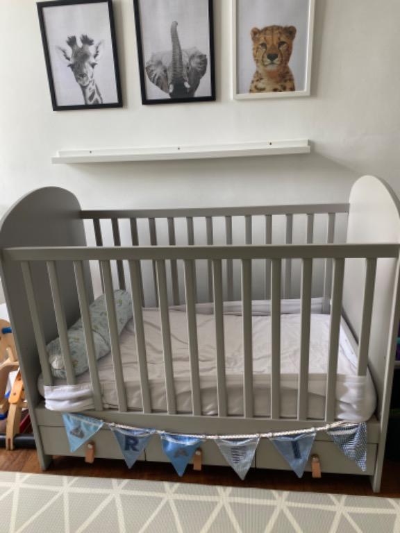 Ikea grey cot 2025