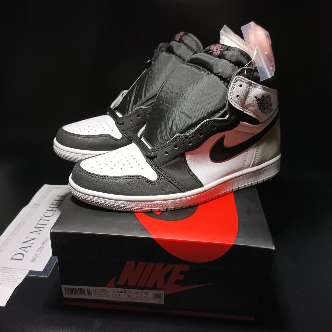 Jordan 1 High Bleached Coral / Stage Haze, Luxury, Sneakers