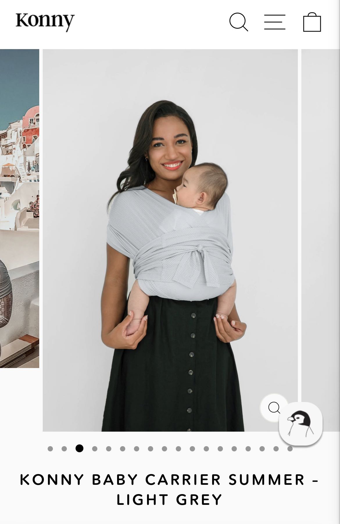 Konny Baby Carrier Summer Light Grey, Babies & Kids, Going Out