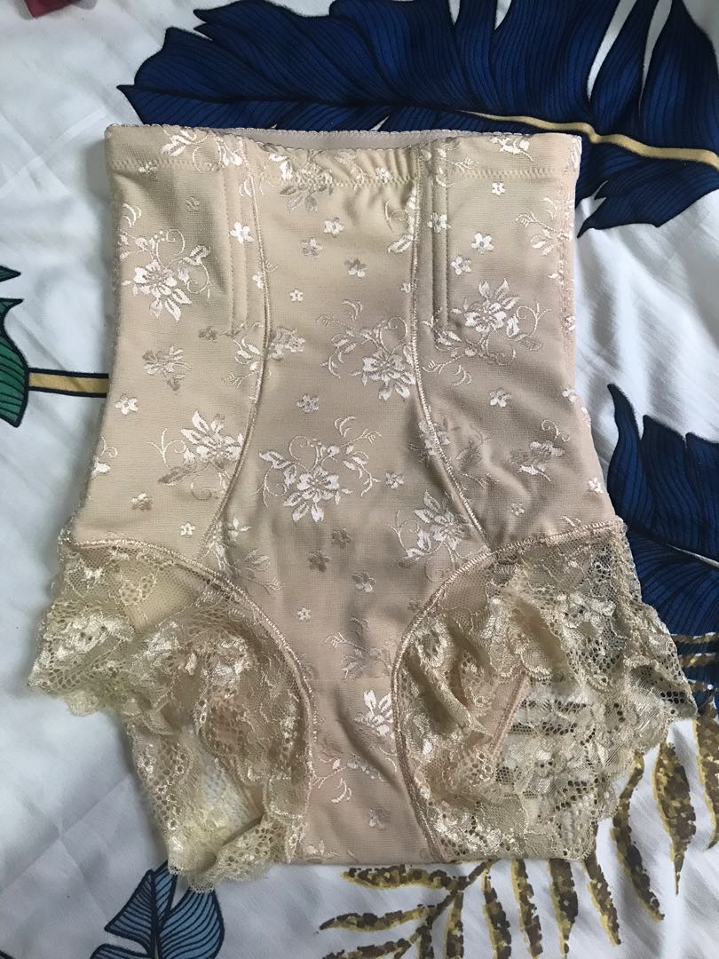 Lace Panty Girdle Pull Down - Nude color, Women's Fashion, Undergarments &  Loungewear on Carousell