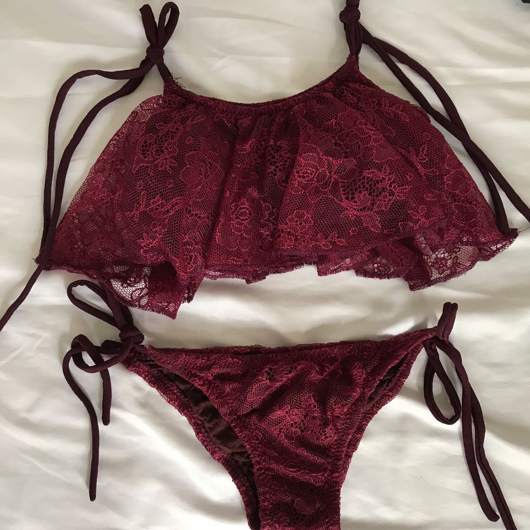 Lace two hotsell piece swimsuit