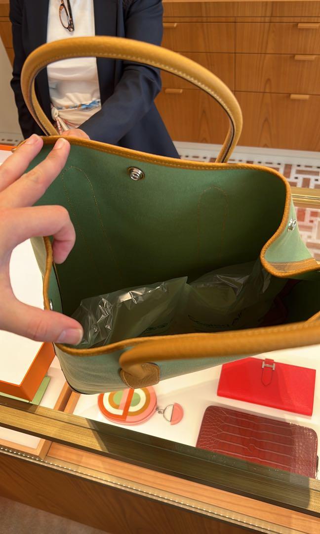 Hermes Garden File 28 bag, 名牌, 手袋及銀包- Carousell