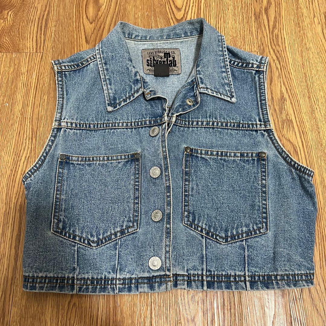 Levi's Cropped Denim Vest, Women's 