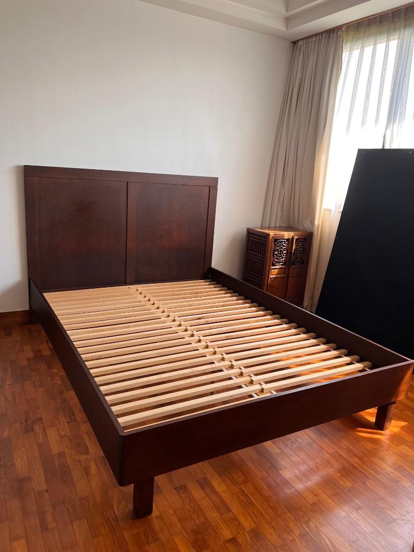 (LIMITED TIME) Crate and Barrel Queen sized bed, Furniture & Home