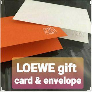 LOEWE gift card & envelope