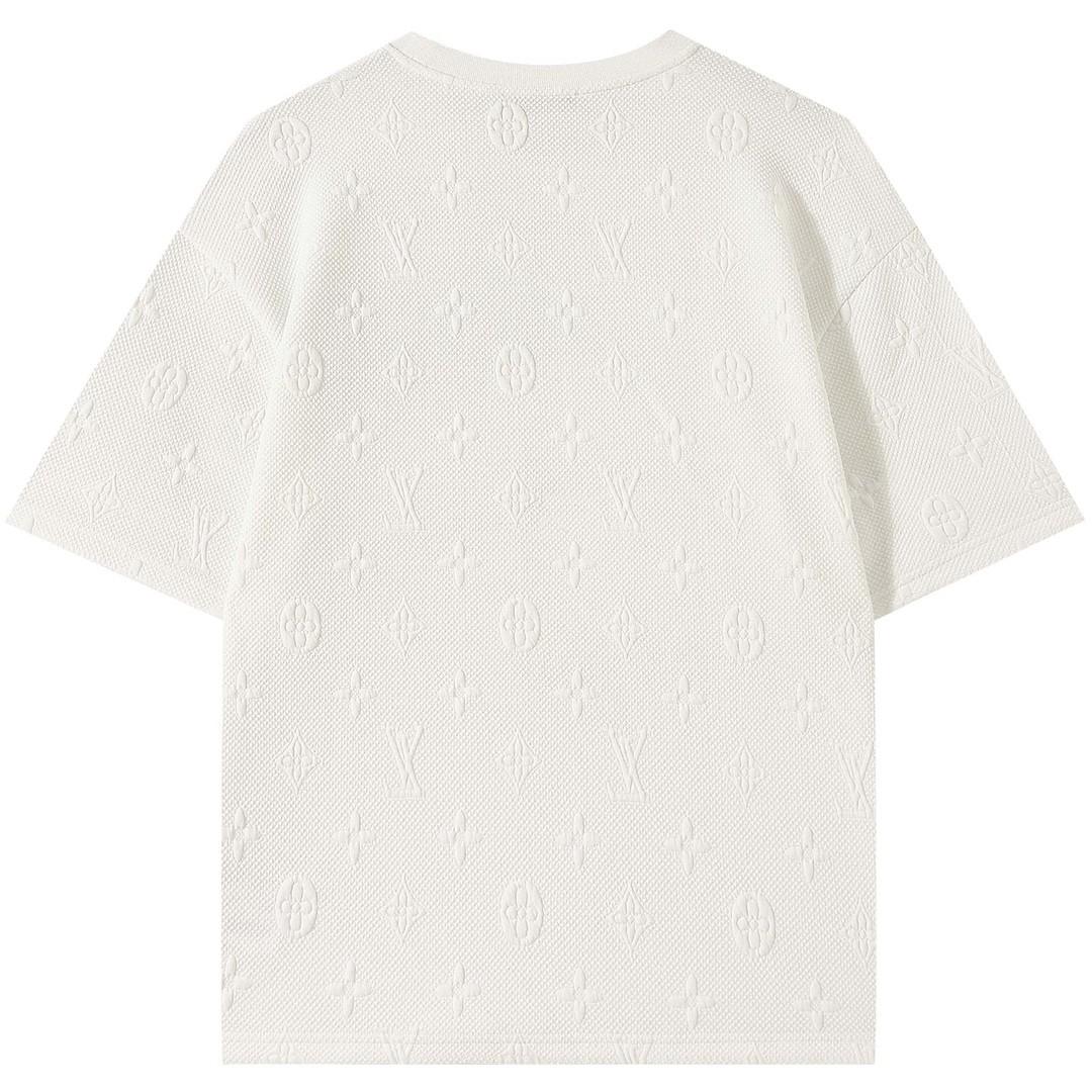 Louis Vuitton LVM Cotton Crewneck Short Sleeve Tee Shirt White
