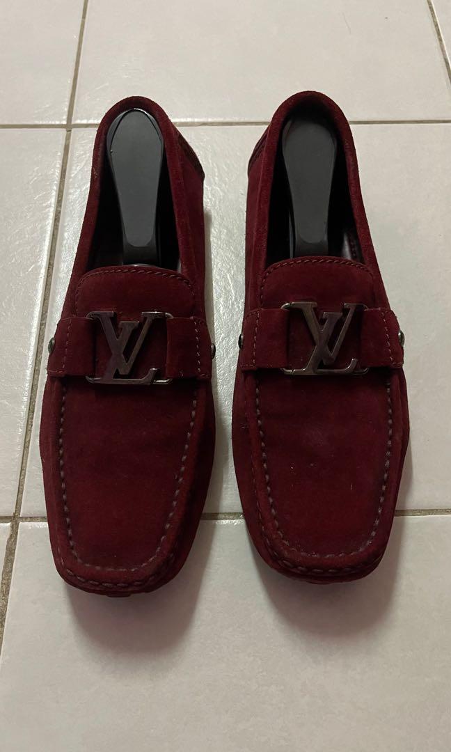 Red louis best sale vuitton loafers