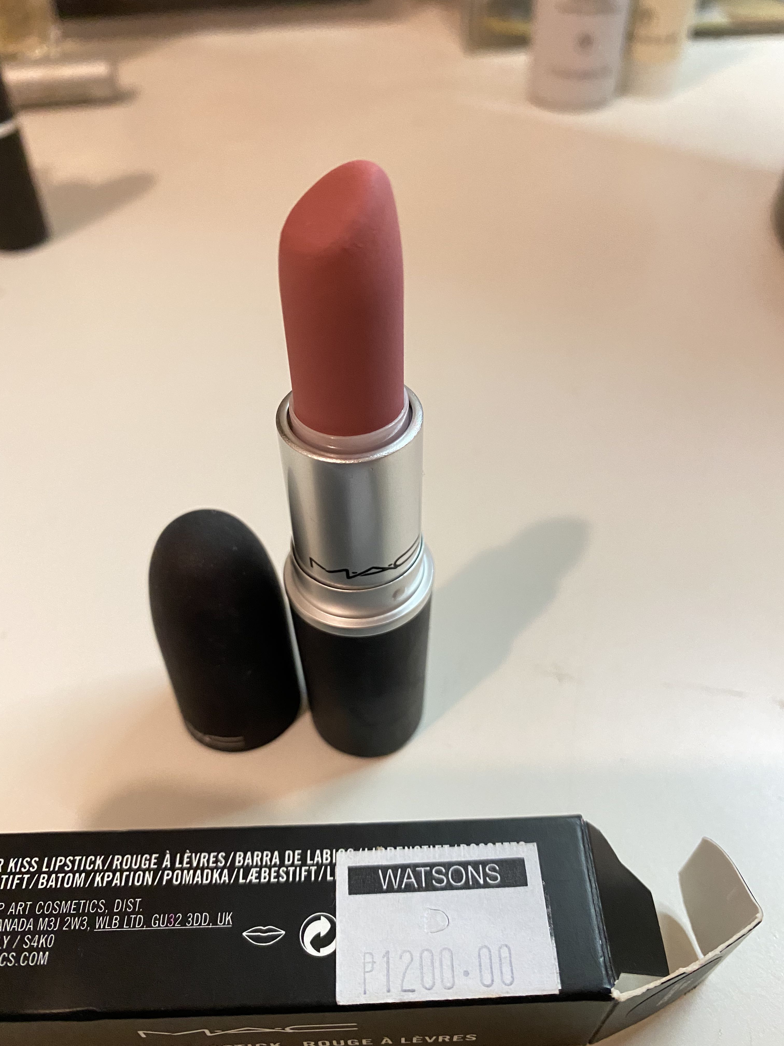 Mac Powder Kiss Lipstick in Sultriness, Beauty & Personal Care, Face