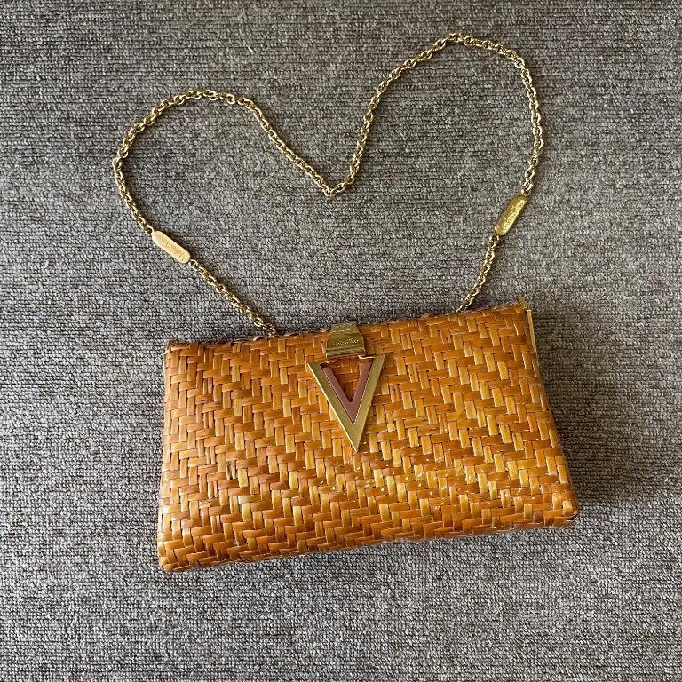 Wicker on sale evening bag