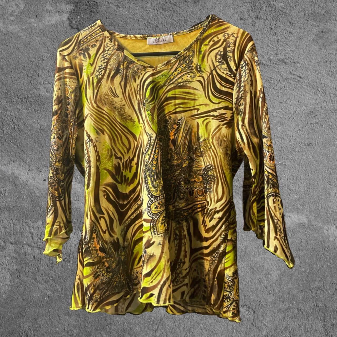 Mesh Top with cute see through sleeves Y2K, Women's Fashion, Tops,  Longsleeves on Carousell