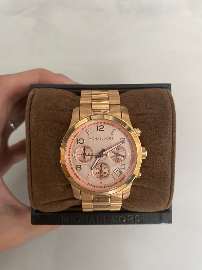 michael kors rose color watch