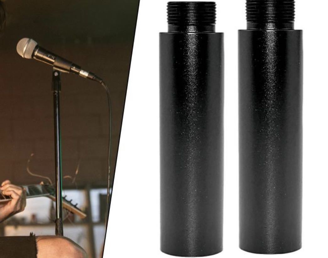 Microphone Stand Extension Tube 5/8 Inch, Audio, Microphones on Carousell