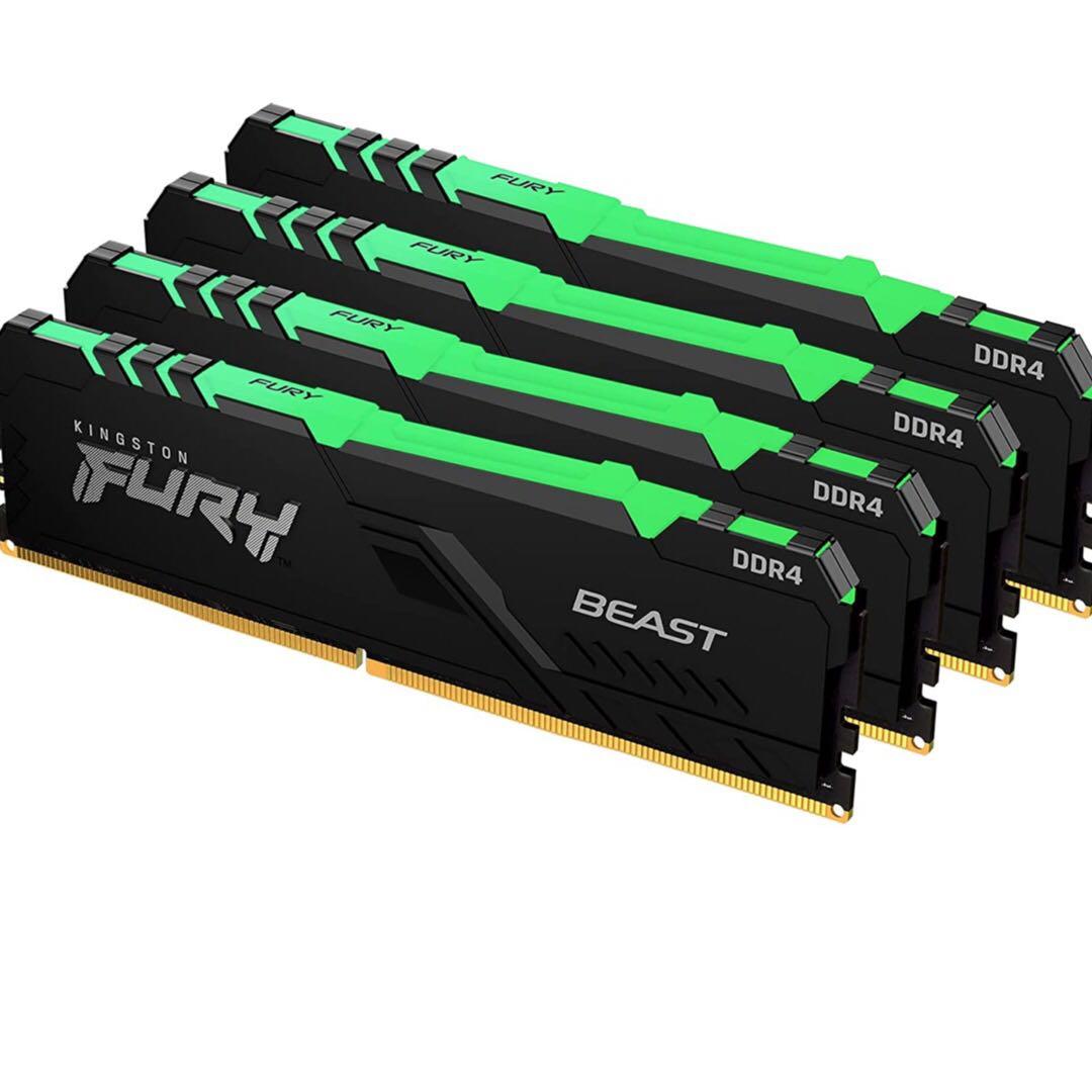 Flash Deal [NEW] Kingston FURY Beast Memory RAM RGB 128GB (4x32GB ...