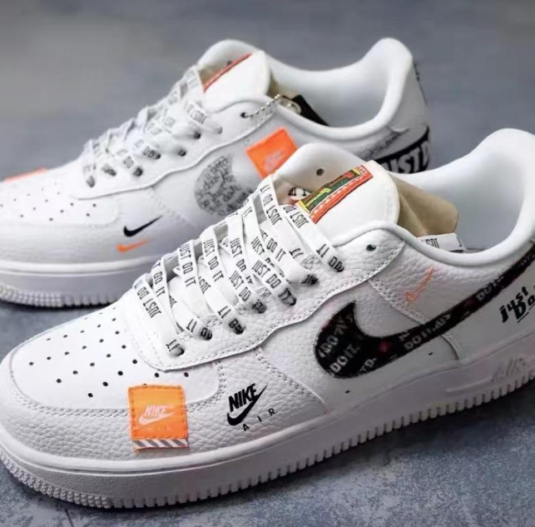 🔝NIKE air force 1 just do it pack white 男裝, 鞋, 波鞋- Carousell