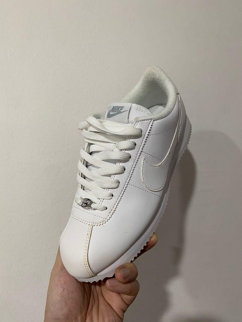 White on sale leather cortez
