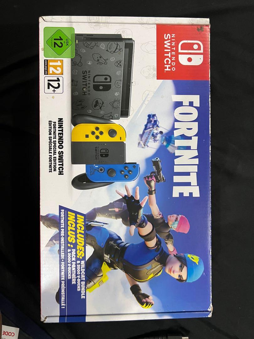 Nintendo Swith V2 Fortnite Special Edition, Video Gaming, Video Game