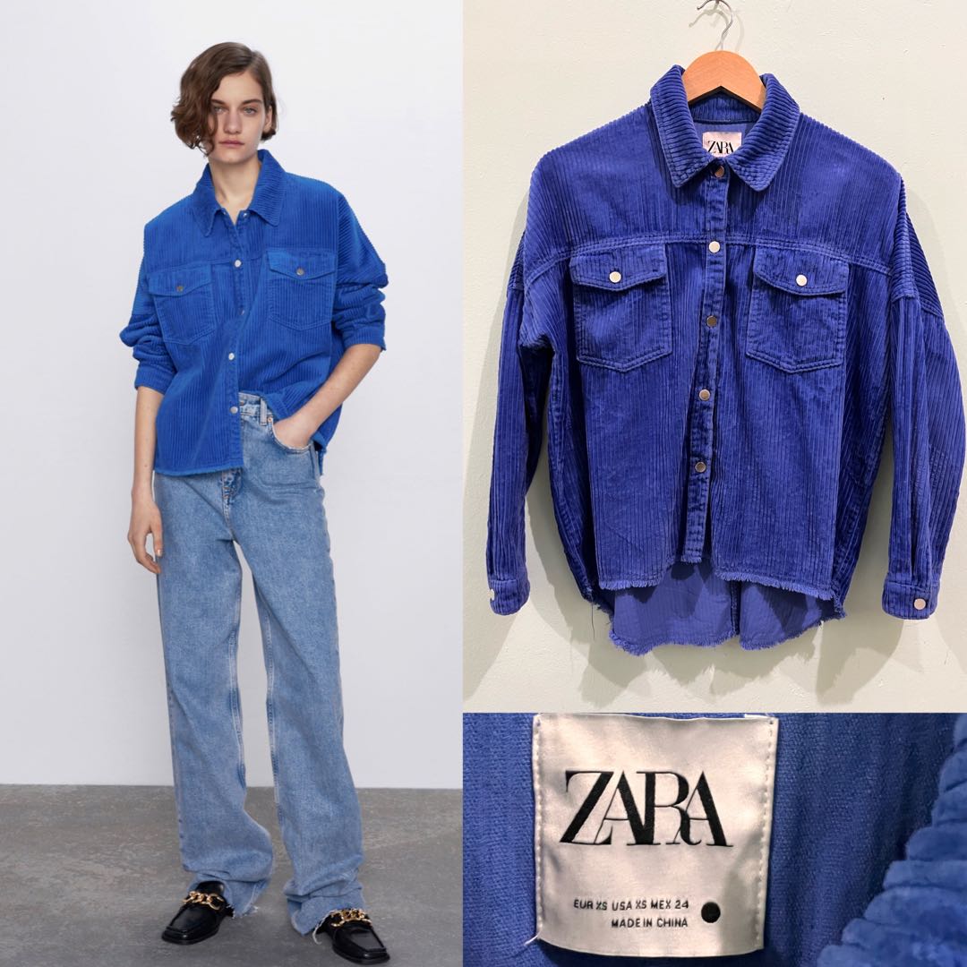 Zara corduroy shop jacket mens