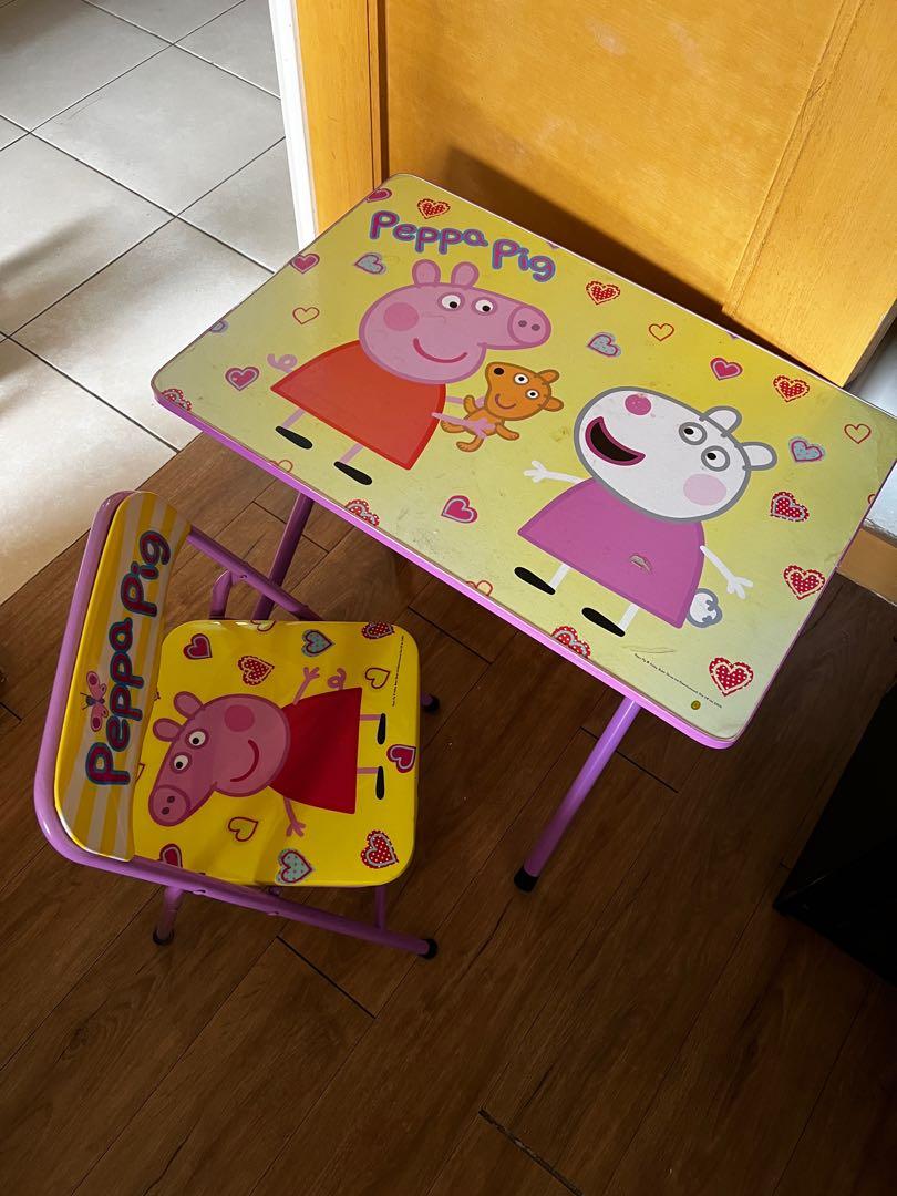 Peppa pig desk and chair set, Babies & Kids, Baby Nursery & Kids Furniture, Kids Tables & Chairs