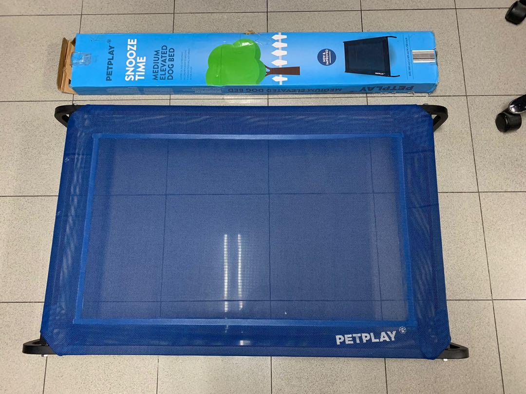 PetPlay Snooze Time Cooling Elevated Dog Bed, Medium, Elevated Pet Bed